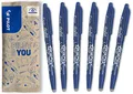 Pilot FriXion Ball, Radierbarer Tintenroller, Blau, 6 Stück (1er Pack)