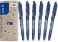 PILOT FriXion Ball Tintenroller Blau 6 Stück radierbar Kugelschreiber 0.7mm