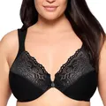 Glamorise Damen 1245 Plunge Bra, Schwarz, 115E