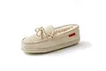 Reissner Lammfelle | Engel Hausschuhe ELBA | Mokassins | Veloursleder | Innenfutter echtes Merino Lammfell aus Australien | 36 beige