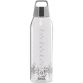 SIGG - Tritan Trinkflasche - Sportflasche Total Clear ONE MyPlanet Anthrazit - kohlensäurehaltige Getränke - Spülmaschinenfest, Auslaufsicher, Kratzfest - BPA-frei - Sport & Fitness - Grau - 1,5L