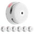 X-Sense Smart Rauchmelder XS01-M ohne SBS50 Basisstation, Zertifiziert nach EN 14604, Funkrauchmelder mit WLAN, vernetzbarer Feuermelder, kompatibel mit der X-Sense Home Security App, XS01-M, 6 Stück