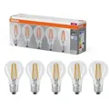 5er Pack OSRAM LED BASE E27 Filament Glühlampe klar 6,5W wie 60W neutralweiß