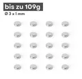 MaajeeKuto Magnet Neodym Magnet Ø3x1 mm N42 – Scheibenmagnet 109 g Haftkraft (10-St)