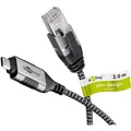 Goobay Ethernet-Kabel USB-C 3.1 auf RJ45, Slim, 2 m (USB 3.1, USB-C, RJ45 (1x)) (74403)