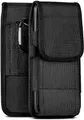 moex Agility Case für Telekom T Phone Hülle mit Gürtelschlaufe, Handy Gürteltasche Outdoor Handyhülle, Nylon Gürtel Handytasche, robuste Schutzhülle mit Karabiner, Schwarz