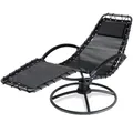 Casaria® Sonnenliege Liegestuhl Wetterfest Sauna Relaxliege mit Armlehne Kissen Ergonomisch 120kg Belastbar Wohnzimmer Liege Garten Balkon Sessel Grau