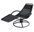 Casaria Gartenliege Eve, Liegestuhl Schaukelliege Ergonomisch 120kg Belastbar Relaxliege Grau