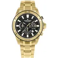 JACQUES LEMANS Analoge Herrenuhr Quarz mit Edelstahlarmband Mid-39603, Gold