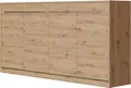 SMARTBett Schrankbett Standard Wildeiche 90 Horizontal