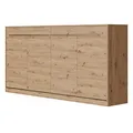 SMARTBett Schrankbett Standard 90x200 120x200 140x200 160x200 Bettschrank Wandbett Wildeiche 90 Horizontal