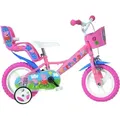 12 Zoll Kinderfahrrad Mädchenfahrrad Peppa Pig Peppa Wutz - Rosa
