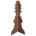 ESTEXO Dekosäule Ecksäule Gartendeko Edelrost 143 cm Rostsäule Rost Dekoration Säule braun|rot 82 cm x 0 cm x 143 cm