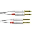INTRO CFU 6 PP-SNOW Twin Instrumenten-Kabel, 6m weiß