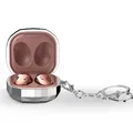 Cadorabo Hülle für Samsung Galaxy Buds PRO/LIVE/Buds 2 Design Diamant Silber Tragbare TPU Kopfhörer Schutzhülle