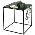 DanDiBo Beistelltisch Couchtisch Schwarz Metall Wohnzimmer 60 cm