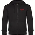 multifanshop Kapuzen Sweatshirt Jacke - Bayern - Herzschlag - Druck rot - Jacke