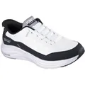 Skechers CONTOUR FOAM Slip-On Sneaker Slipper, Schnürschuh in veganer Verarbeitung, Cozy FitTM-Komfort schwarz|weiß 45 EU