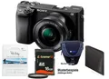 Sony Alpha ILCE-6400 mit 16-50mm OSS schwarz mit 16GB MegaSet + POL-Set