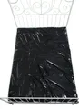ORION Lack Laken - schwarzes Lacklaken, Latexlaken, Gummilaken in 200 x 230 cm