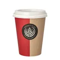 80 Papp Trinkbecher mit Deckel PS "To Go" 0,3 l Ø 8,5 cm 10 cm Coffee