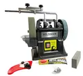 WELDINGER Nass- Schleifmaschine NSM 200 vario 90 W Drehzahl regelbar (Schleifgerät Doppelschleifgerät Naßschleifer Schleifer 5 Jahre Garantie)