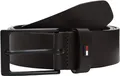 Tommy Hilfiger Herren Gürtel Layton 3,5 cm Ledergürtel, Braun (Testa Di Moro), 110 cm