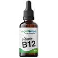 Vitamin B12 Tropfen - Kombination aus Methyl- & Adenosylcobalamin - 250 Tropfen, 125 Tage Reichweite - vegan, ohne Alkohol & in Deutschland produziert