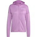 adidas Terrex XPR Light Fleece Laufjacke Damen-Lila, Größe XL (auch verfügbar in XS, M, L)