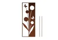 UNUS GARDEN Gartenstecker Roststecker Schild Blumen Gartenschild (1-St., 82,5x32cm) Roststecker Gartenstecker Beetstecker Rostdeko Garten Blumenstecker