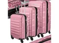 KESSER® 3tlg. Hartschalenkofferset Hartschalenkoffer Reisekoffer Set Reisekofferset Trolley Koffer Inkl. Kofferwaage + Gepäckanhänger Rollkoffer Schloss 4 Rollen ABS-Hartschale Teleskopgriff M-L-XL