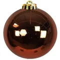 Mojawo XXL Christbaumkugeln Weihnachtsbaumkugeln Dekokugel Baumschmuck Braun 20cm