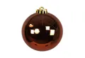 Mojawo Weihnachtsbaumklammer XXL Weihnachtsbaumkugeln Dekokugel Christbaumkugeln Braun Ø 20cm