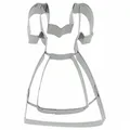 Birkmann Ausstechform Dirndl 9 cm, Edelstahl silberfarben