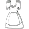 Birkmann, Ausstechform Dirndl, Ausstechform zum Ausstechen und Dekorieren von Plätzchen, Marzipan, Fondant, Edelstahl, spülmaschinengeeignet, Größe:9 cm