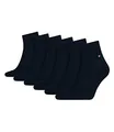 Tommy Hilfiger Herren Quarter Socken Kurzsocken Business Socken 342025001 6 Paar, Farbe:Blau, Größe:47-49, Menge:6 Paar (3x 2er Pack), Artikel:342025001-322 dark navy_A