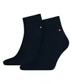 Tommy Hilfiger Herren Quarter Socken Kurzsocken Business Socken 2 Paar, Farbe:Blau, Menge:2 Paar (1x 2er Pack), Größe:47-49, Artikel:-322 dark navy