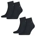 Tommy Hilfiger Herren Quarter Socken Flag Quartersocken 4er Pack, Größe:47-49;Farbe:dark navy