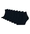 Tommy Hilfiger Herren Quarter Socken Kurzsocken Business Socken 342025001 8 Paar, Farbe:Blau, Größe:47-49, Menge:8 Paar (4x 2er Pack), Artikel:-322 dark navy