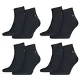 Tommy Hilfiger Herren Quarter Socken Kurzsocken Business Socken 342025001 12 Paar, Farbe:Blau, Größe:47-49, Menge:12 Paar (6x 2er Pack), Artikel:-322 dark navy