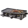 WMF Lono Raclette Grill mit Pfännchen und Schiebern, Raclette 8 Personen, 1500W