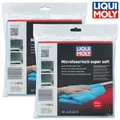 2x LIQUI MOLY 21892 Microfasertuch super soft polieren trocknen 420gsm 40x40 cm