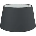 Wogati® Premium Lampenschirm | Größe: XXL | ØU:35cm | Farbe: Schwarz | E14/E27 | konisch | Baumwolle | für Stehlampen, Hängelampen, Tischlampen, Deckenlampen