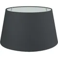 Lampenschirm Baumwolle | XXL: Ø35 cm | Konisch | E14/E27 | Schwarz