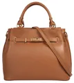 Samantha Look Henkeltasche, echt Leder, Made in Italy, geräumige Henkeltasche mit Smartphonefach