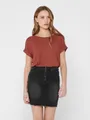 ONLY T-Shirt ONLMOSTER – Kurzarmshirt mit Aufschlag und klassischem Look Viskosemischung, regular fit