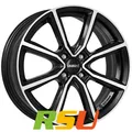 4x Dezent TN black polished 6x16" ET45 LK4 100 ML 54.1 Alufelgen 16 Zoll