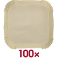 PAPSTAR Backpapier, 23x23 cm, für Airfryer braun 23 cm x 4.5 cm