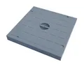 Marley Deutschland GmbH Erdschacht Kunststoff Schachtdeckel für Einlaufschacht Rahmen Nennmaß: 200x200mm, 20x20x2 cm, 1-St., stabil, begehbar, laugen- und säurebeständig