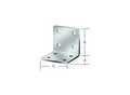 VORMANN Winkelverbinder 40 x 40 x 40mm mit CE? Ja Stahl sendverz. (070904000)